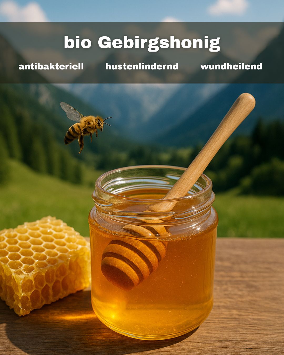 Wirkung von bio Gebirgshonig